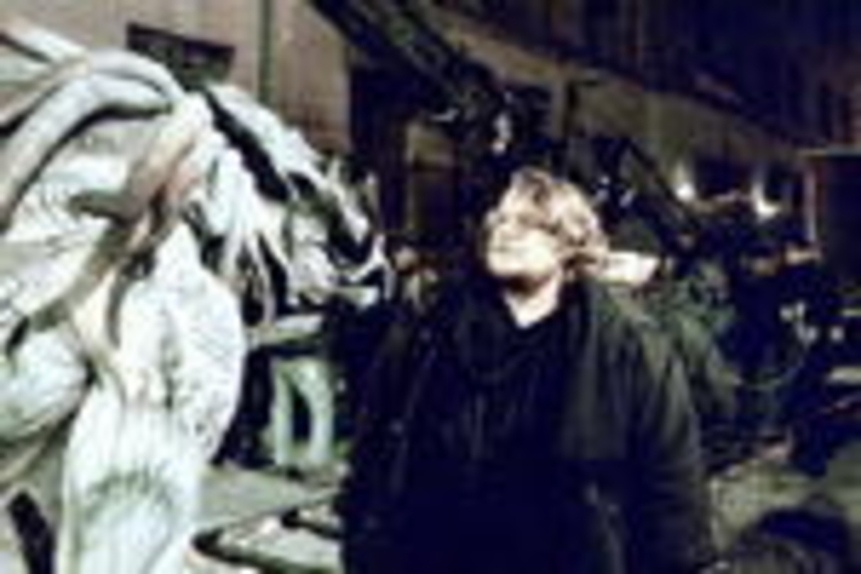 Guillermo del Toro auf dem Set von "Hellboy"