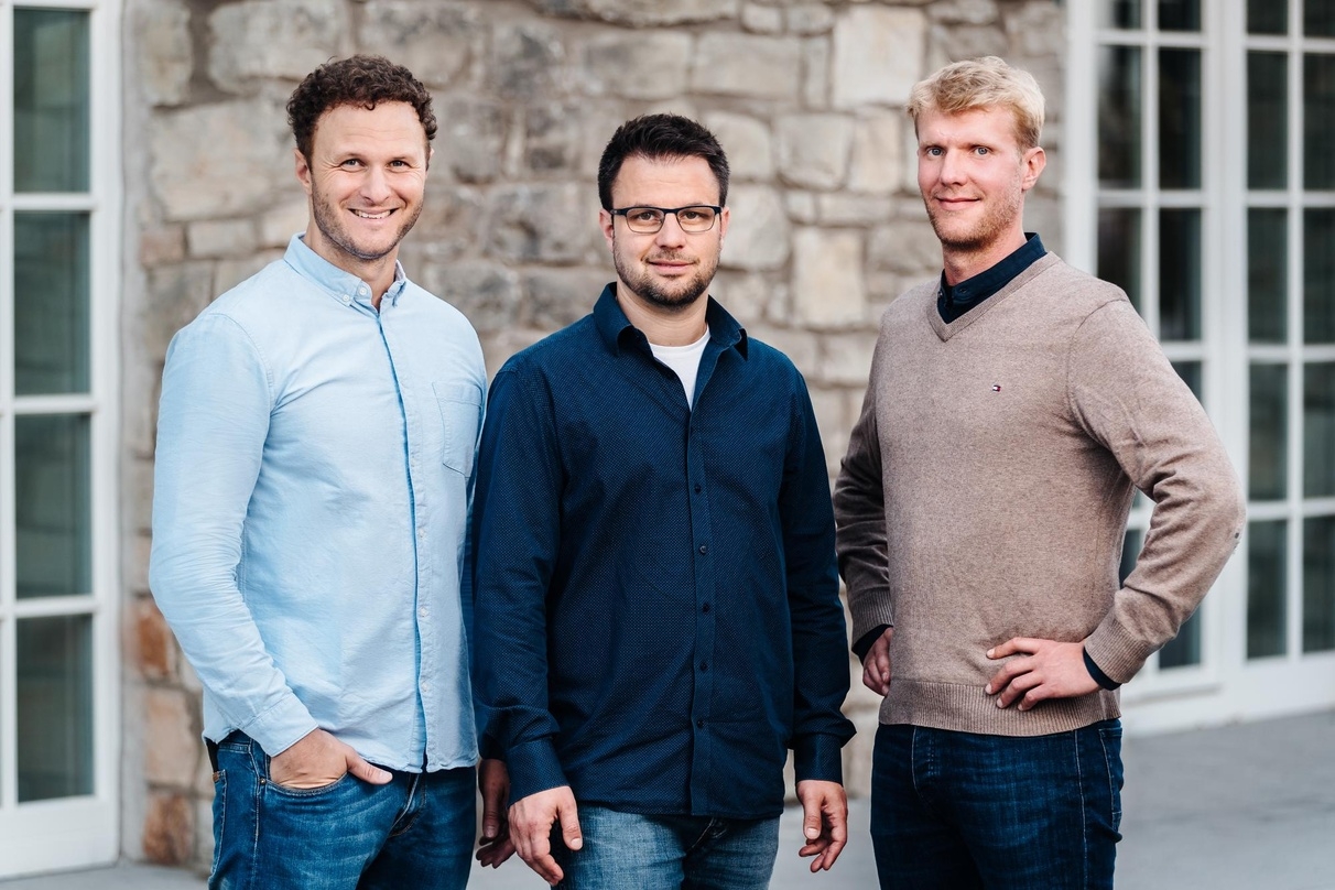 Die Gründer der Lumos-Betreibergesellschaft: Joram Gornowitz, Sebastian Weiß - und Steffen Presse, mit dem wir das Interview geführt haben.