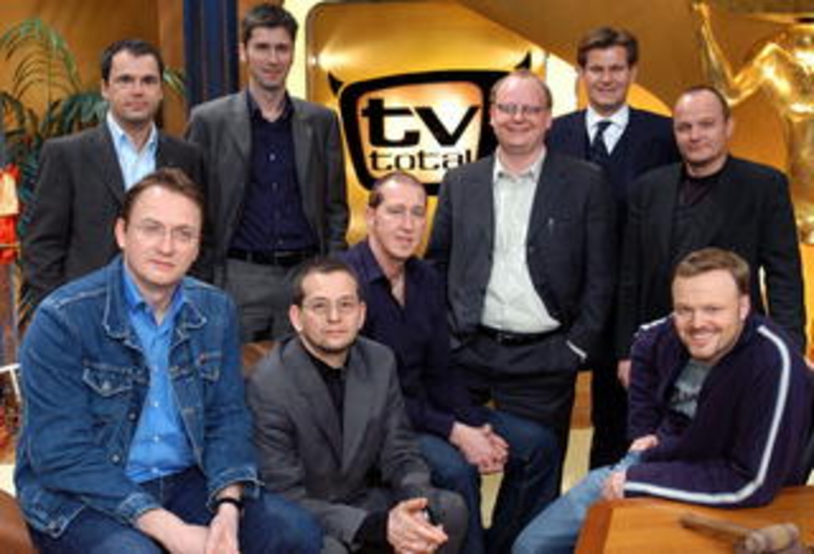 Zuversichtlich: Raab mit Brainpool/Warner-Team