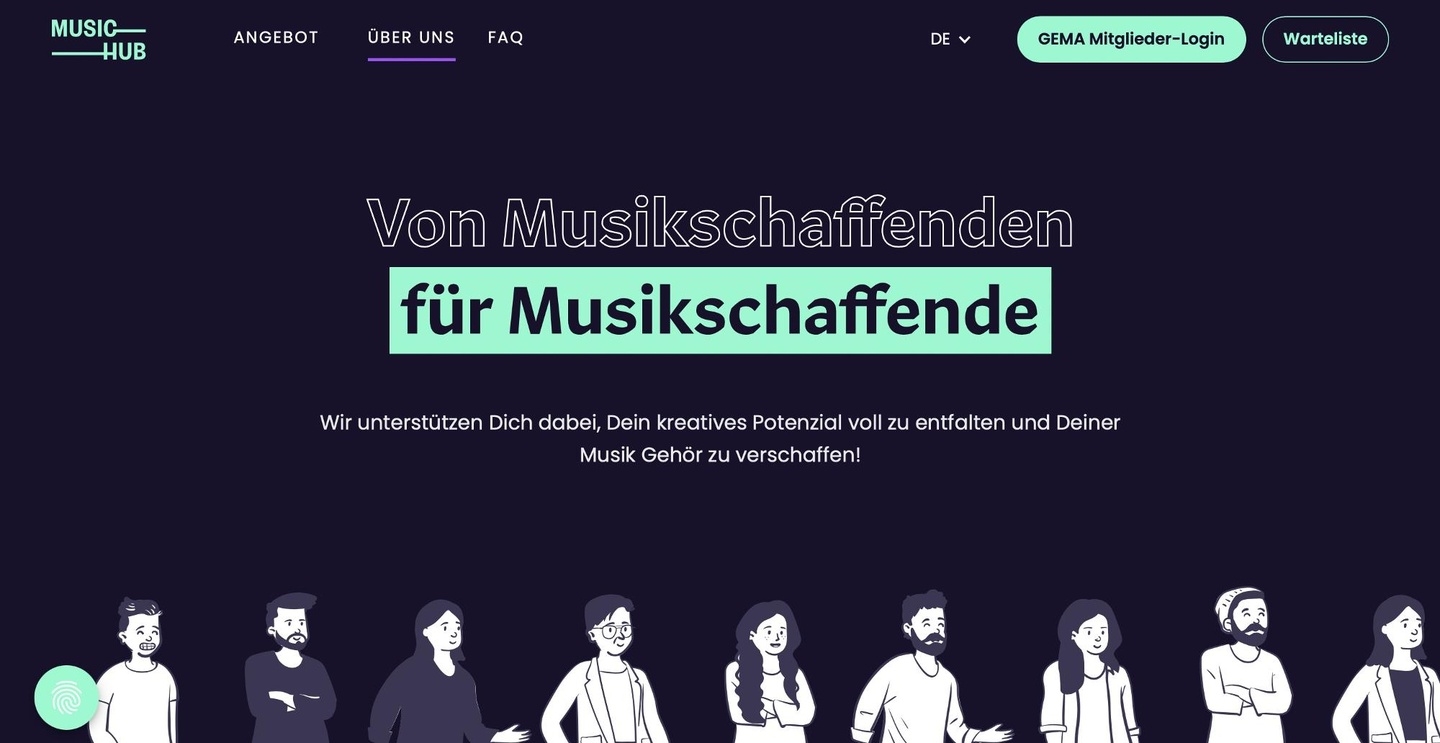 Bildet die neue digitale Anlaufstelle für Musikschaffende: das GEMA-Tochterunternehmen MusicHub