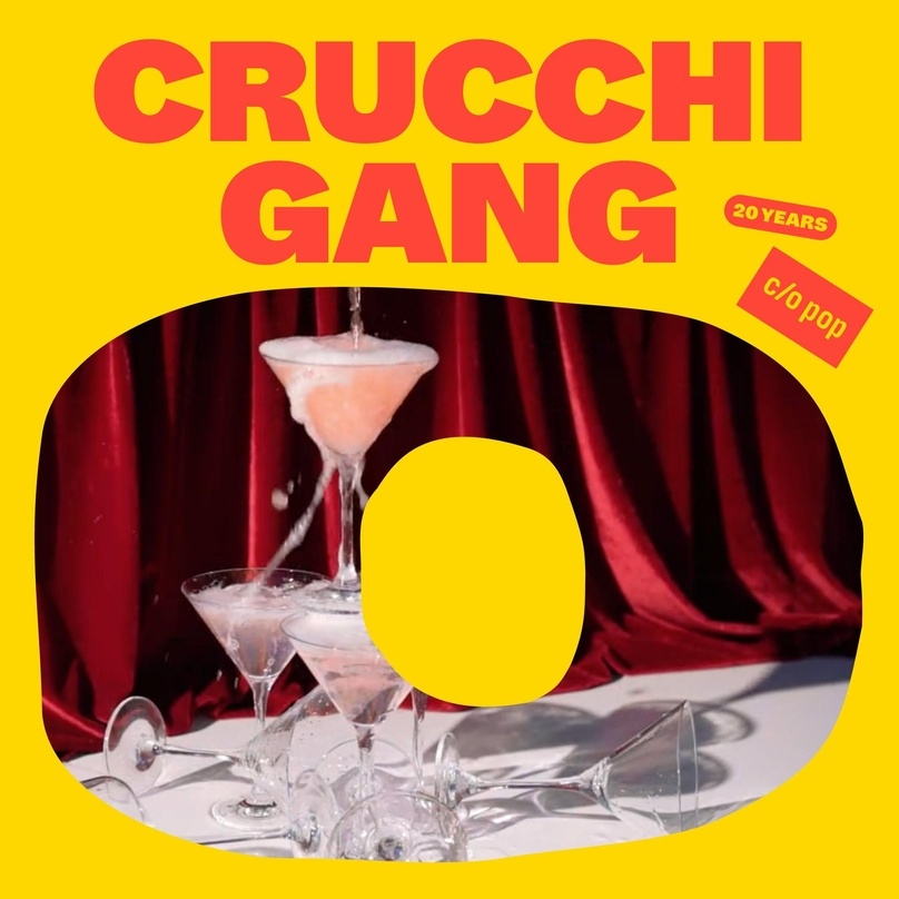 Vorhang auf: Flyer für den Eröffnungsabend mit der Crucchi Gang