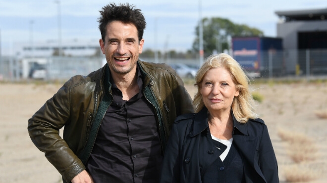 Bremer "Tatort"-Duo Oliver Mommsen, als Hauptkommissar Nils Stedefreund und Schauspielerin Sabine Postel, als Hauptkommissarin Inga Lürsen