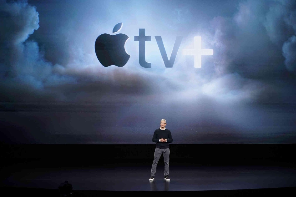Apple-Boss Tim Cook bei der gestrigen Präsentation