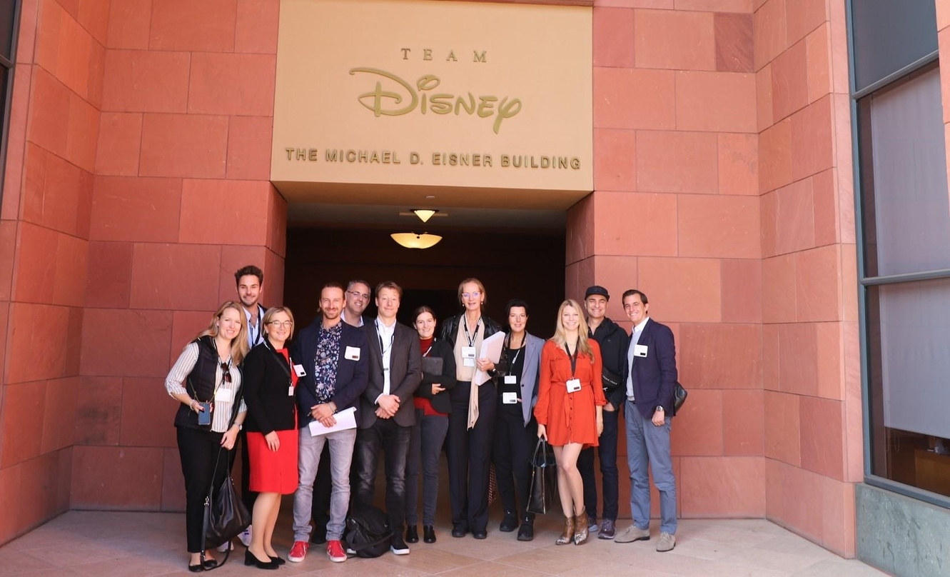 Die deutsche Delegation auf dem Disney-Gelände