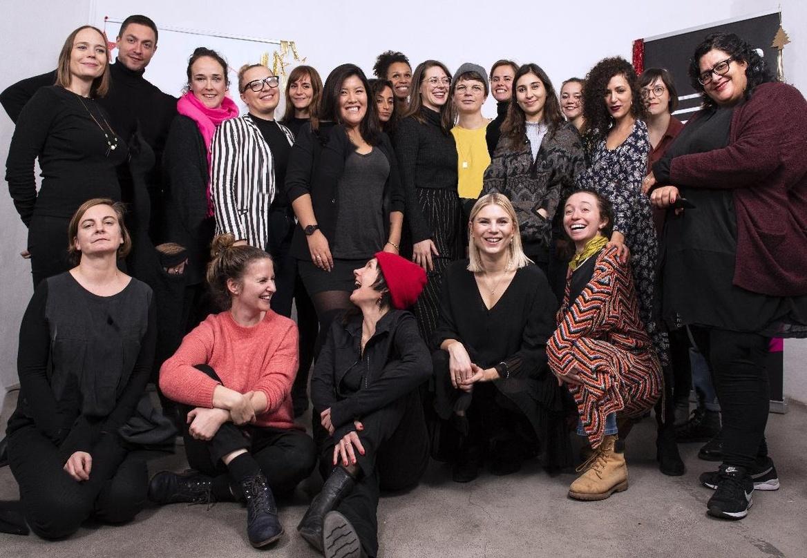 Bei der Abschlussveranstaltung: die Mentees, Mentorinnen und das Team hinter den Music Industry Women 2019