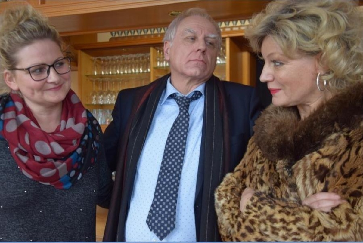 (v.l.:) Diana Kölling, Bruno Jonas und Marion Mitterhammer in "Bleicherode - Der Film"