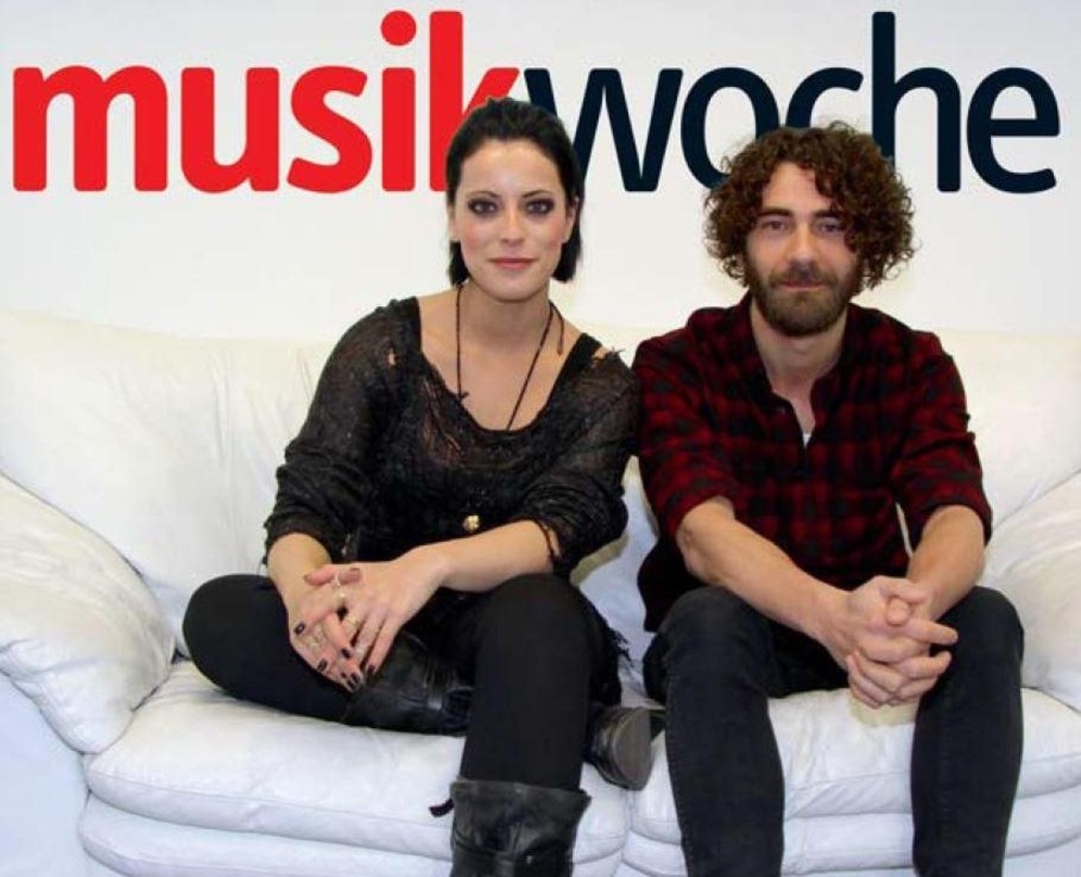 Stellten auf der MusikWoche-Couch das neue Silbermond-Album vor: Stefanie Kloß und Andreas Nowak