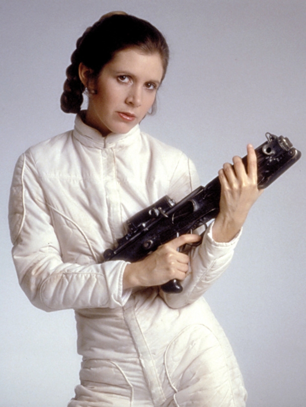 Carrie Fisher als Prinzessin Leia in "Krieg der Sterne"