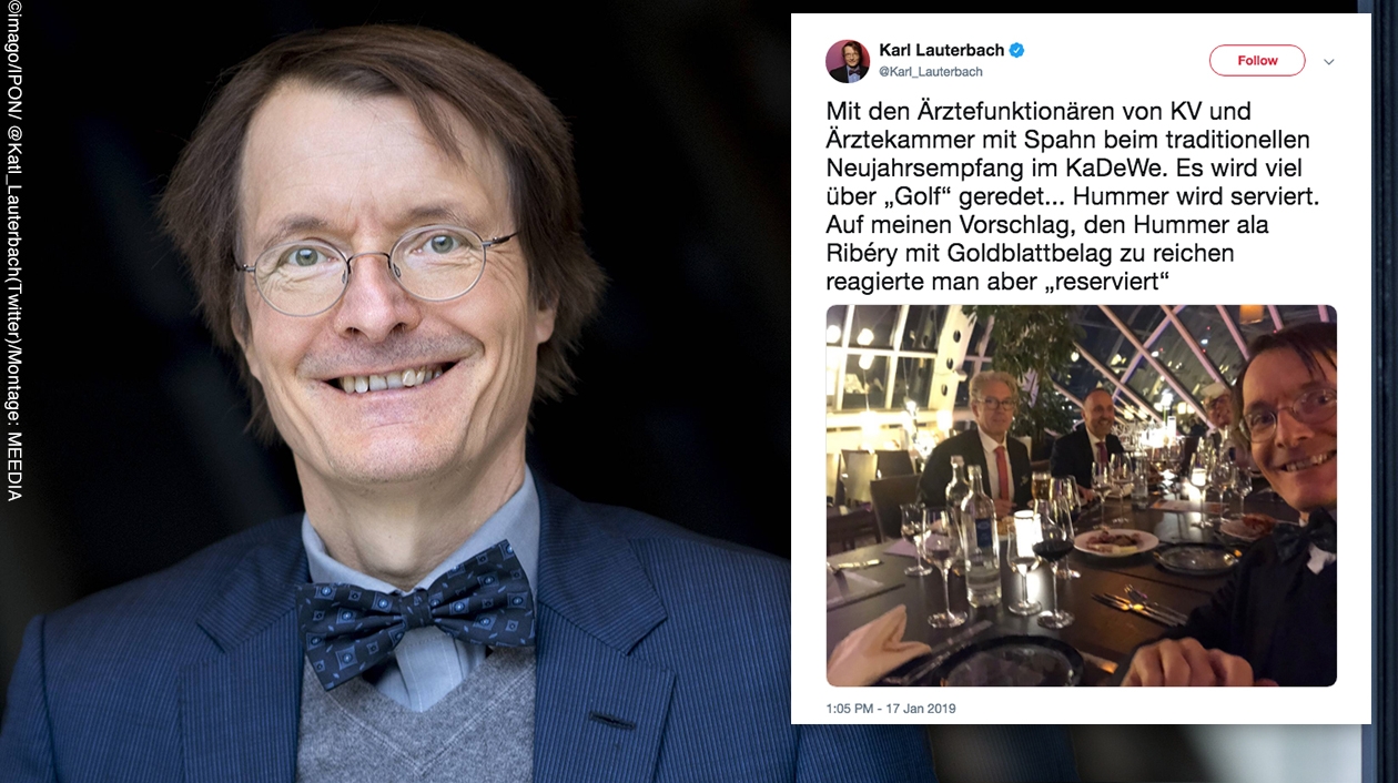 Auch Twittern will gelernt sein: SPD-Politiker Karl Lauterbach und sein Grinse-Selfie