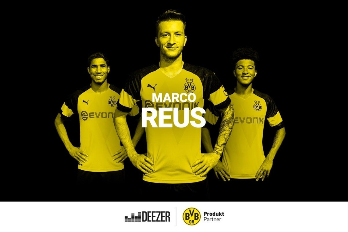 Leiht einer Playlist bei Deezer seinen Namen: der Dortmuner-Fußballer Marco Reus (Mitte)