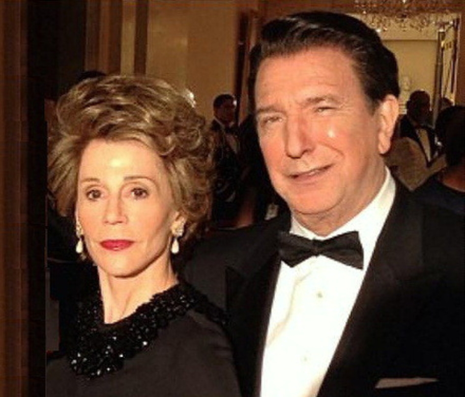 Jane Fonda und Alan Rickman als Nancy und Ronald Reagan in "The Butler"