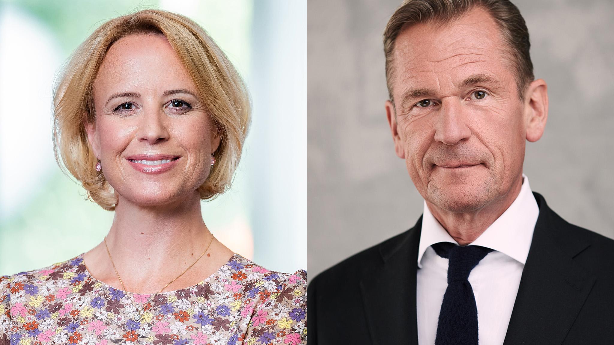 Funke-Verlegerin Julia Becker, Axel Springer-CEO Mathias Döpfner –