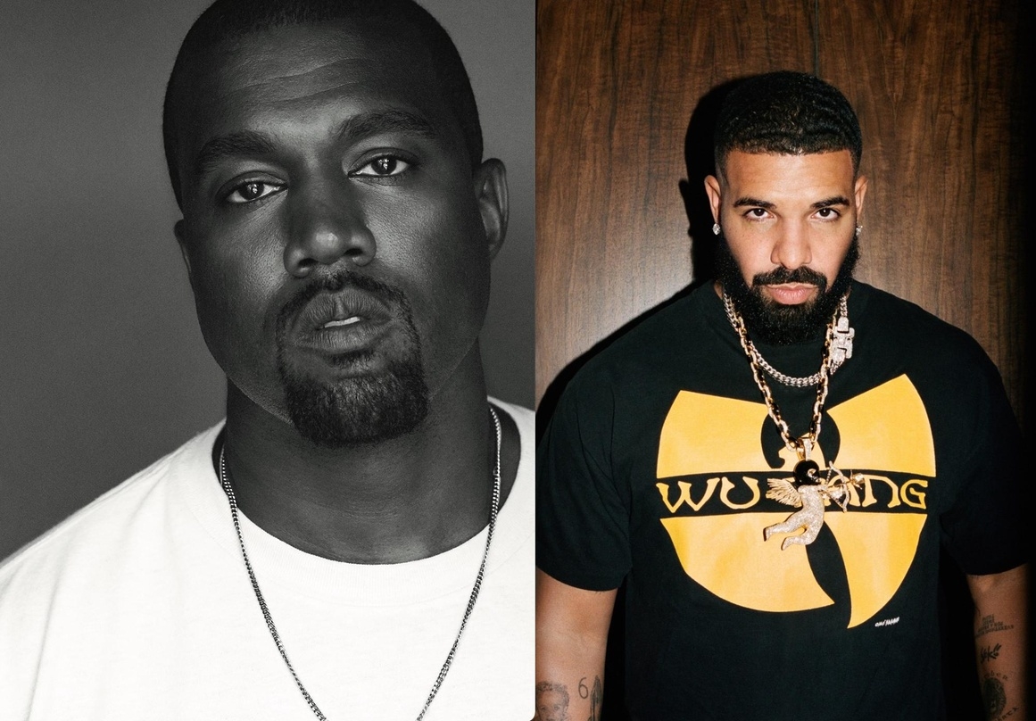Liefern sich ein Kopf-an-Kopf-Rennen: Kanye West und Drake