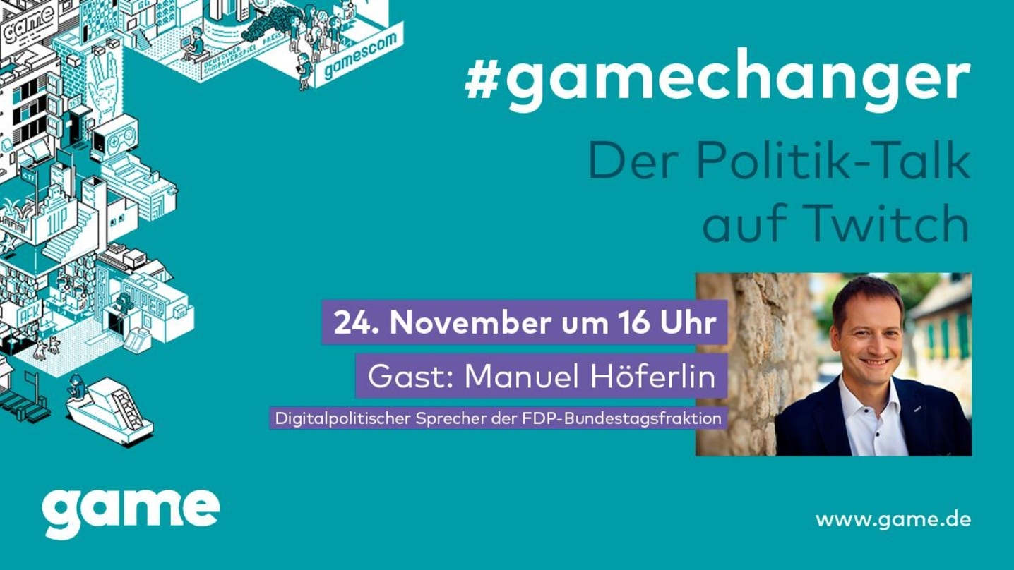 Manuel Höferlin (FDP) ist der nächste Gast im #gamechanger-Politik-Talk des game.