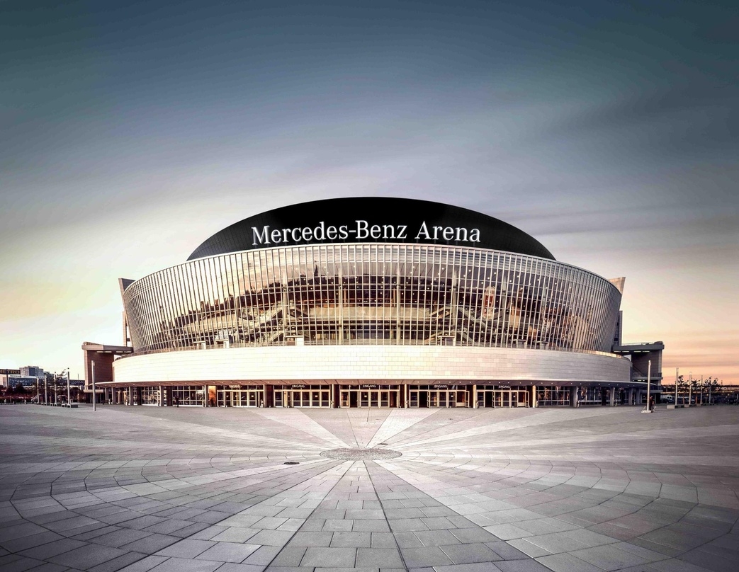 So sieht die bisherige O2 World Berlin künftig aus: Die Merces-Benz Arena