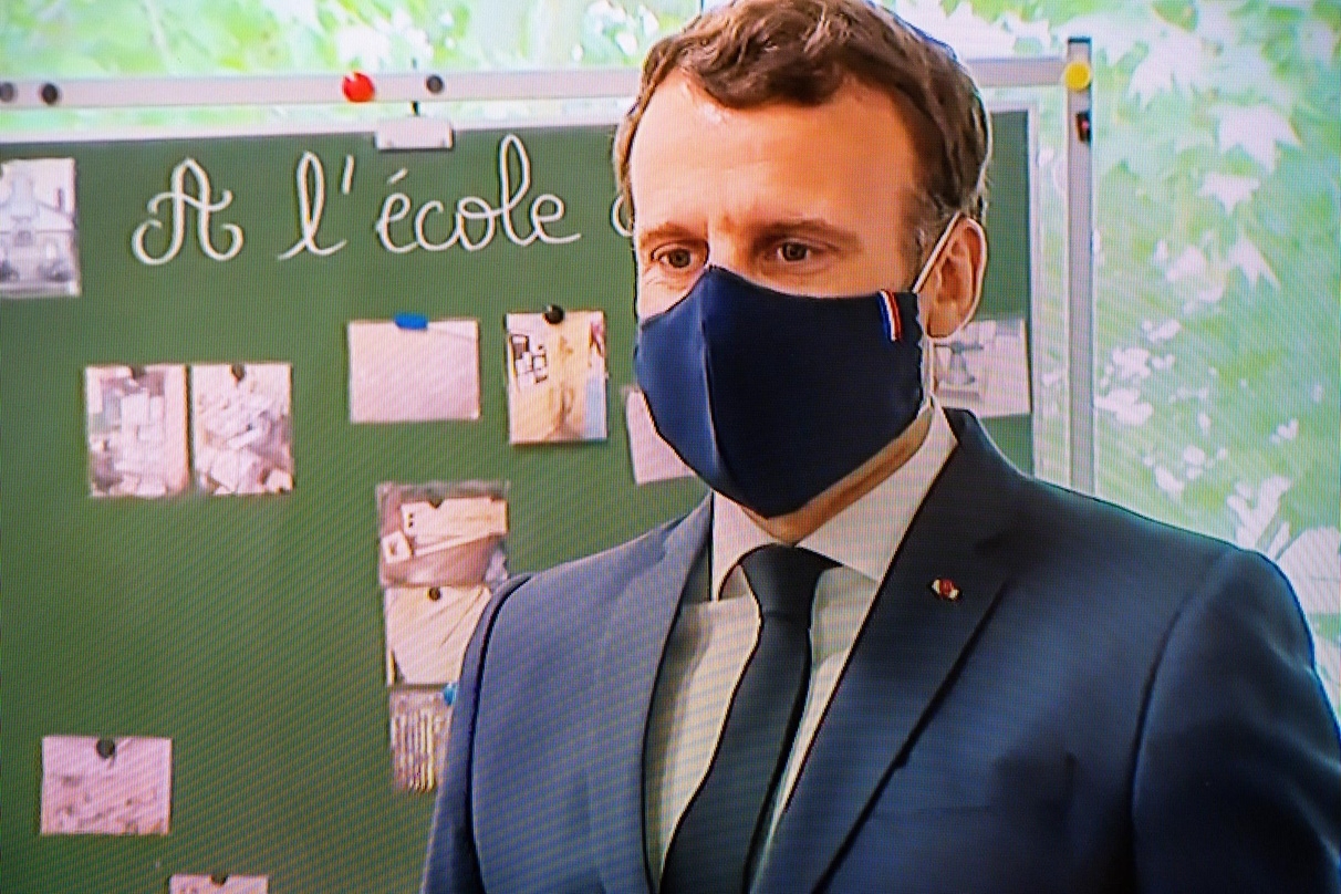 Frankreichs Staatspräsident Emmanuel Macron verkündete gestern strengere Corona-Maßnahmen 