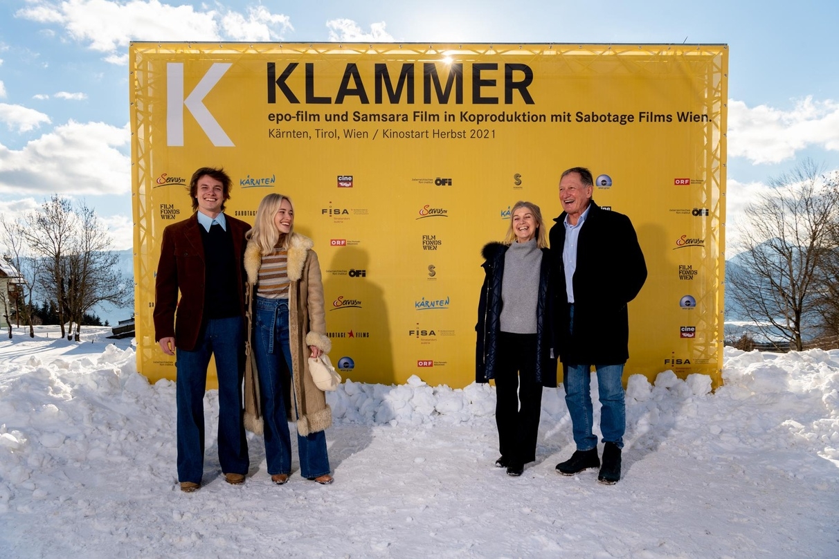 Das Ehepaar Franz und Eva Klammer (re.) und seine Darsteller Julian Waldner und Valerie Huber