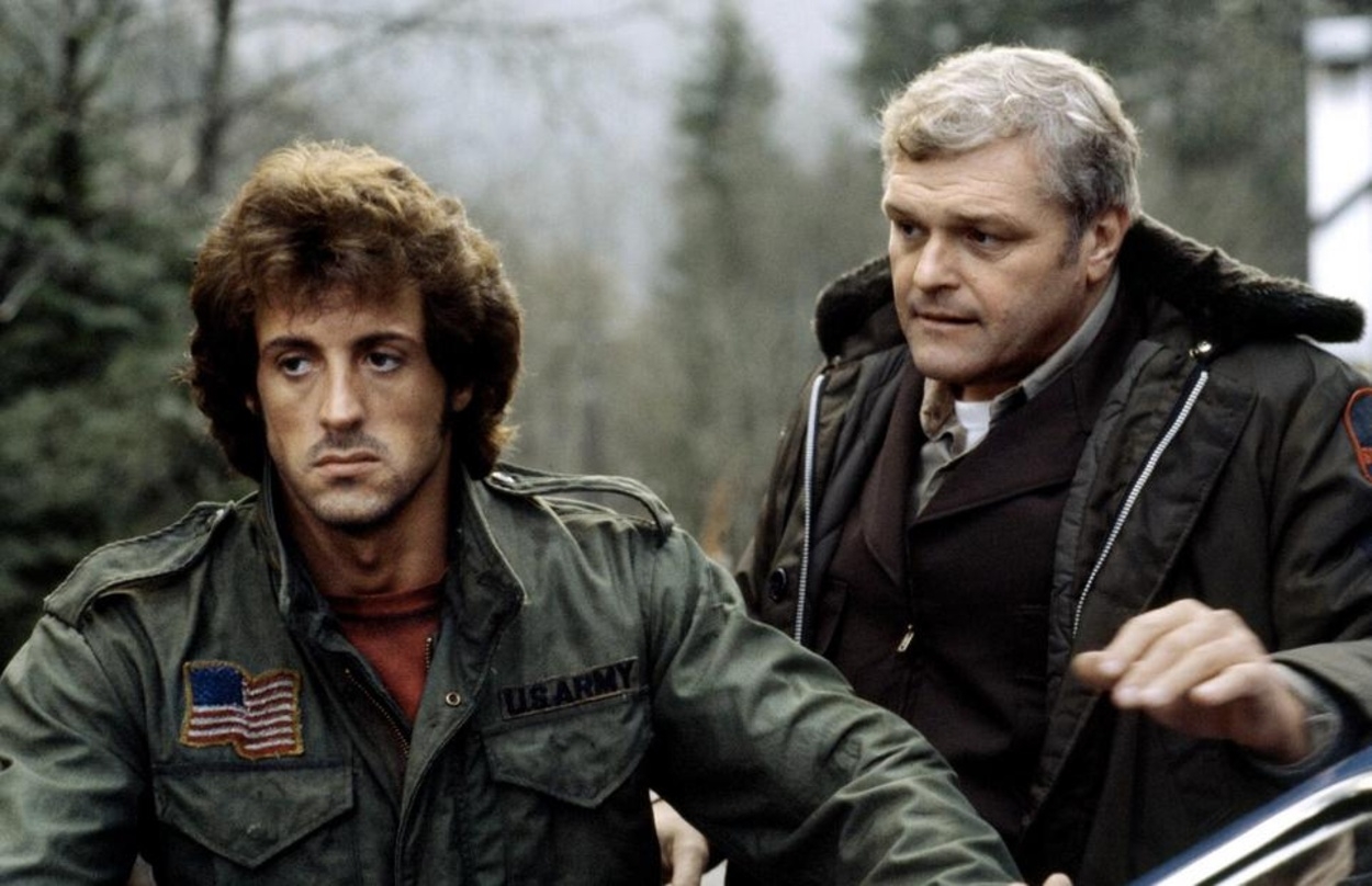 Sylvester Stallone (l.) und Brian Dennehy in "Rambo"