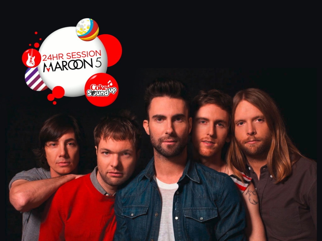 Kooperieren mit Coca-Cola: Maroon5