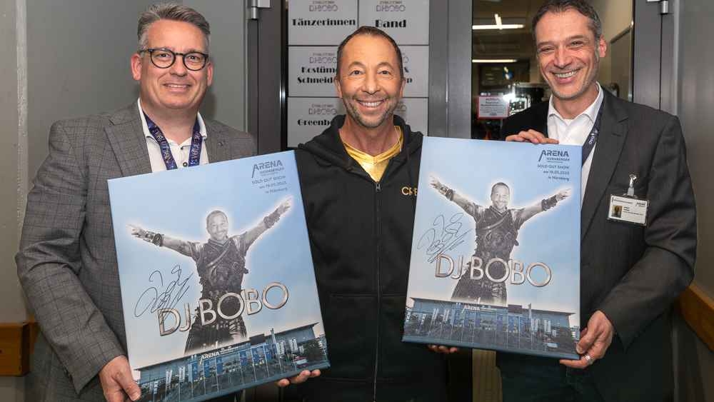 Arena Nürnberg überreichte DJ Bobo Sold Out Award