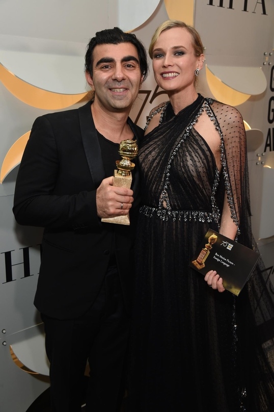Fatih Akin und Diane Kruger, hier mit dem Golden Globe, konnten sich heute über den Bayerischen Filmpreis freuen