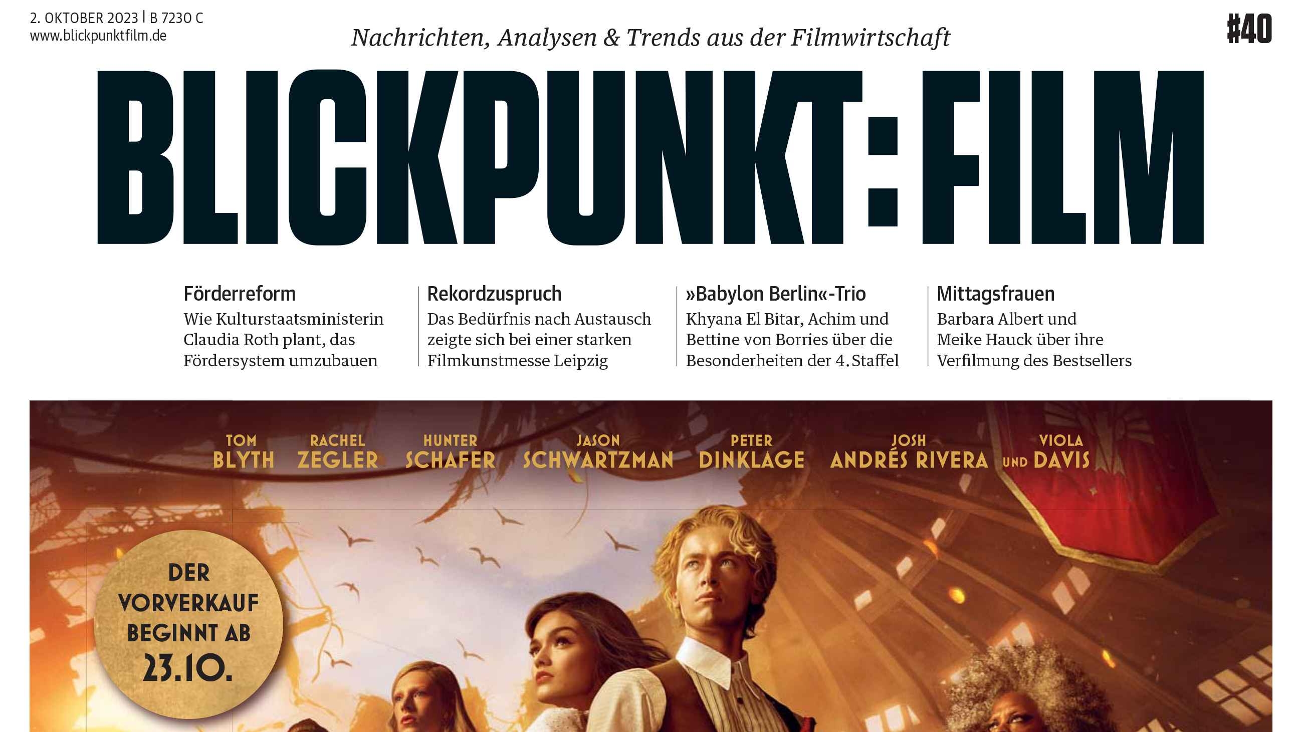Blickpunkt:Film E-Paper Vol. 40/2023 jetzt digital lesen