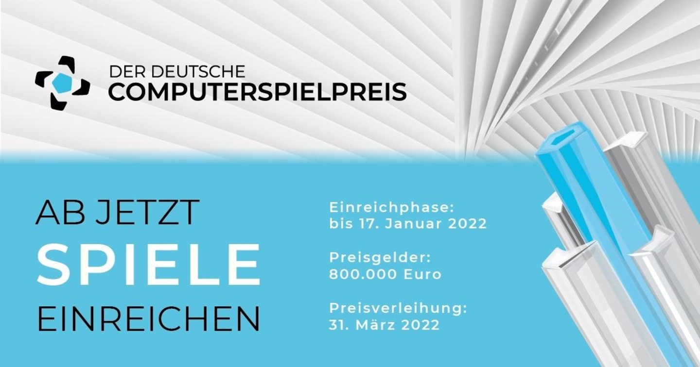 Der deutsche Computerspielpreis 2022 wird am 31. März 2022 verliehen.