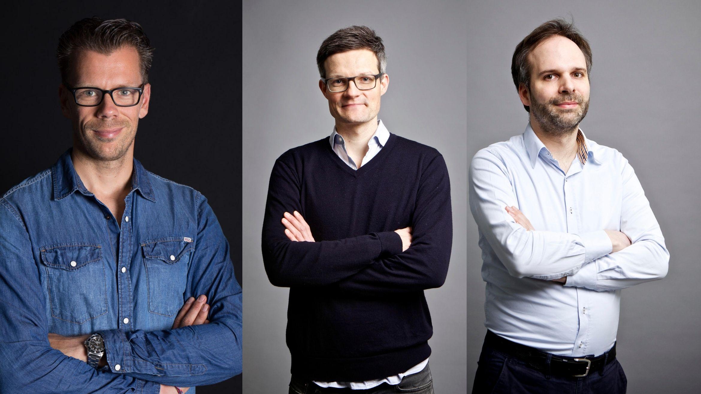 v.l.: Die Finc3-Gründer Jan Bechler, Tim Nedden, Björn Sjut – 