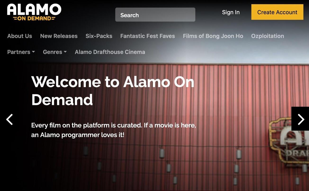 Alamo on Demand bietet Unterhaltung für Zuhause