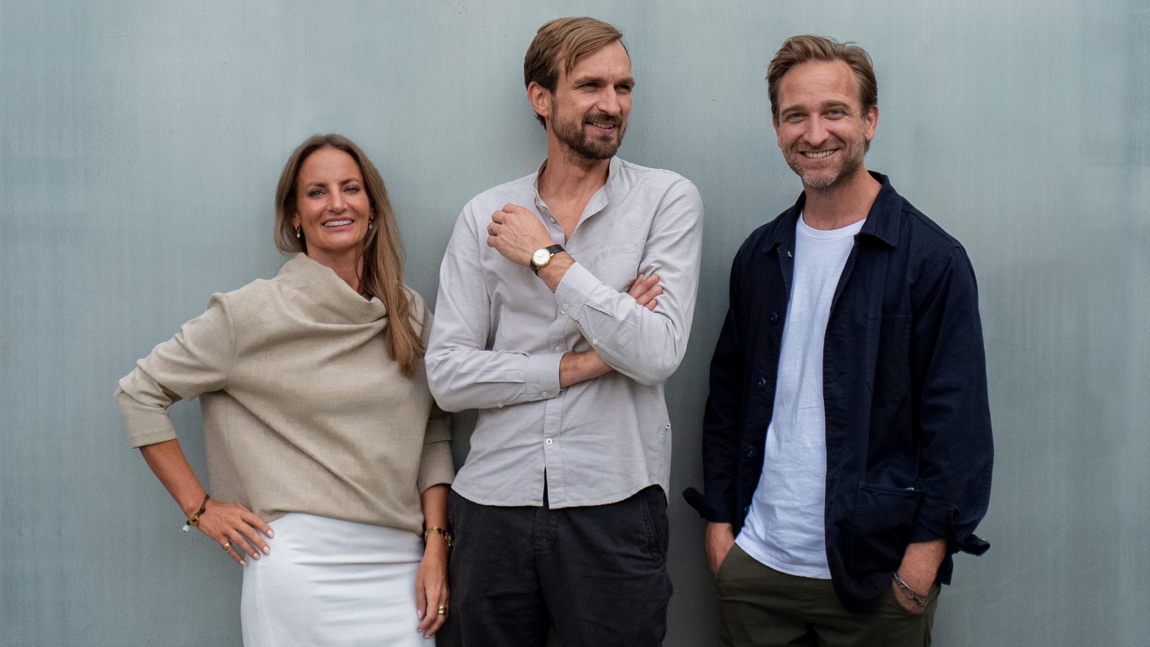 Die Adam & Eve Berlin-Führung: Christina Antes mit Jens Pfau, Chief Creative
Officer, und Philipp Schwartz, Chief Strategic Officer -