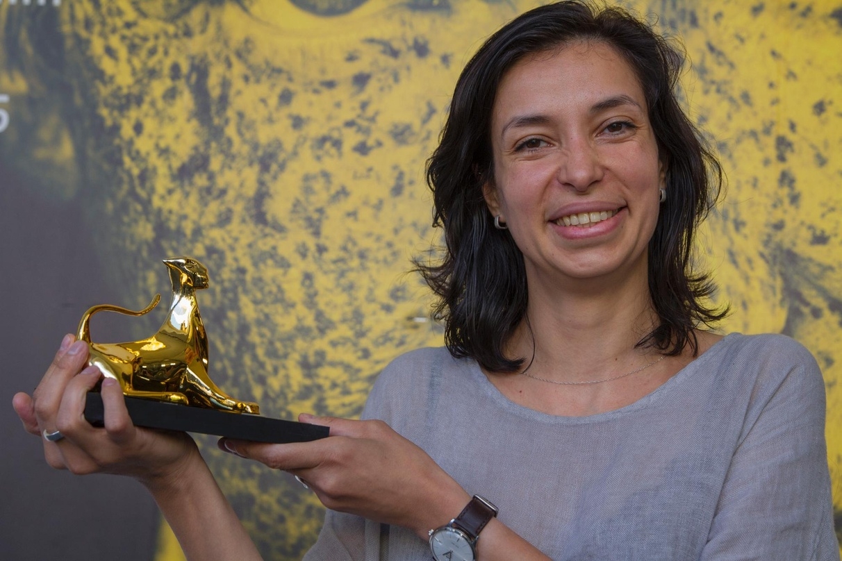 Ralitza Petrova mit dem Goldenen Leopard für "Godless"