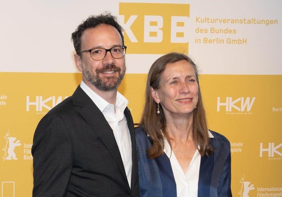 Das neue Leitungsduo der Berlinale, Carlo Chatrian und Mariette Rissenbeek