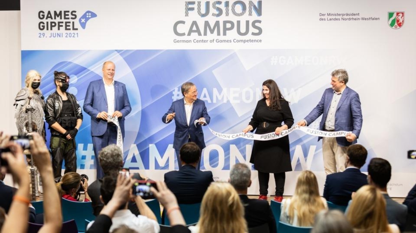 Armin Laschet eröffnete den Fusion Campus am 29. Juni in Düsseldorf.