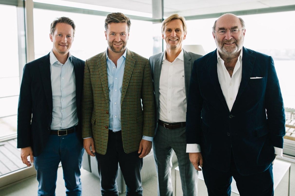 Neu formiertes Team (von links): Timo Steinberg (CFO/COO Edel AG), Jonas Haentjes, Olaf Conrad und Michael Haentjes
