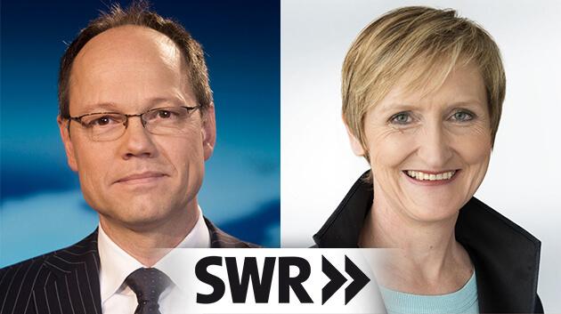 Der neue SWR-Intendant Kai Gniffke (l.) und seine Konkurrentin Stefanie Schneider