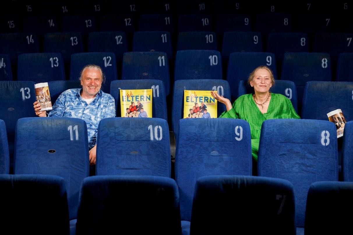 Haupdarstellerin Elisabeth Niederer und Verleiher Stephan Winkler im Düsseldorfer Atelier Kino