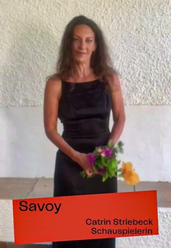 Schauspielerin Catrin Striebeck hielt die Laudation auf das Savoy 