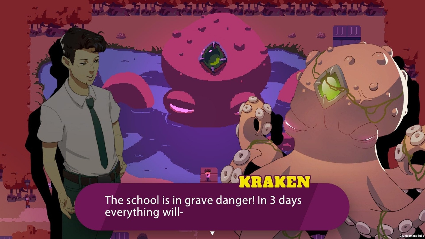 In "Kraken Academy!!" müssen SpielerInnen die Schule retten.