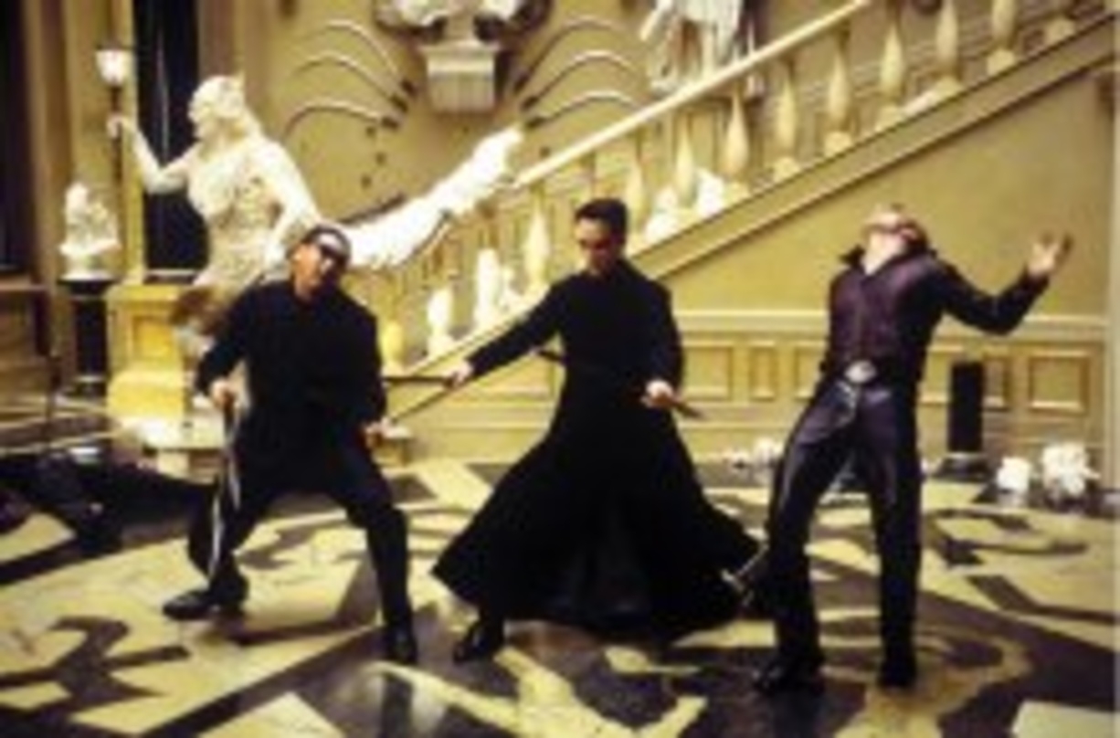 Szene aus dem Kinoblockbuster "Matrix Reloaded", der voraussichtlich im Herbst auf DVD erscheint