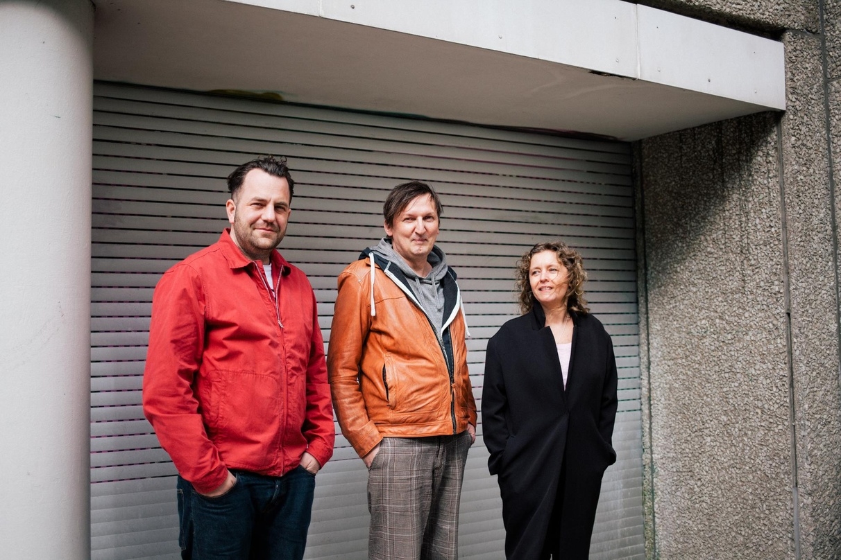 Weisen die Vorwürfe der BDS-Aktivisten zurück (von links): Martin Hossbach, Christian Morin und Katja Lucker