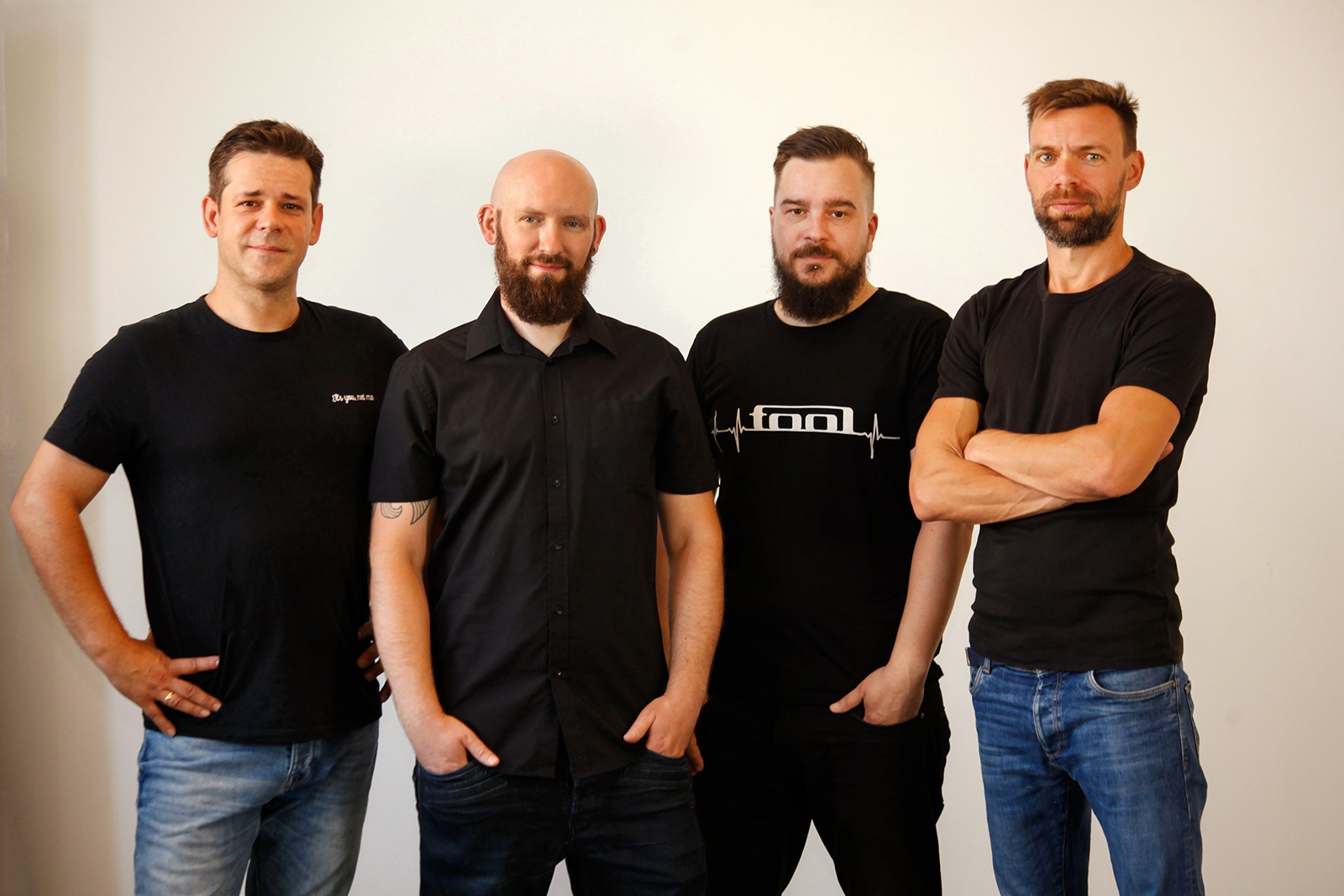 Die Geschäftsführer der S4G School for Games (v.l.): Uwe Timm, Daniel Hoepfner,  Enrico Rappsilber und Felix Wittkopf
