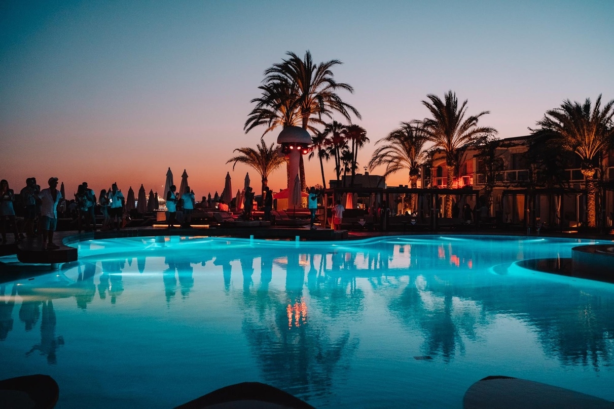 Hier soll sich 2022 beim IMS wieder die Dance-Branche tummeln: das Destino Pacha Resort auf Ibiza
