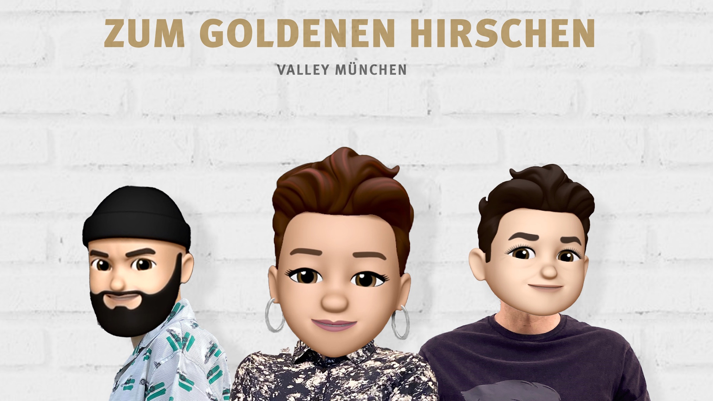 Zum golden Hirschen gründet Digital-Unit in München (v. li.) Jonathan Goutin, Jasmin Seitel, Arndt Rossnagel –