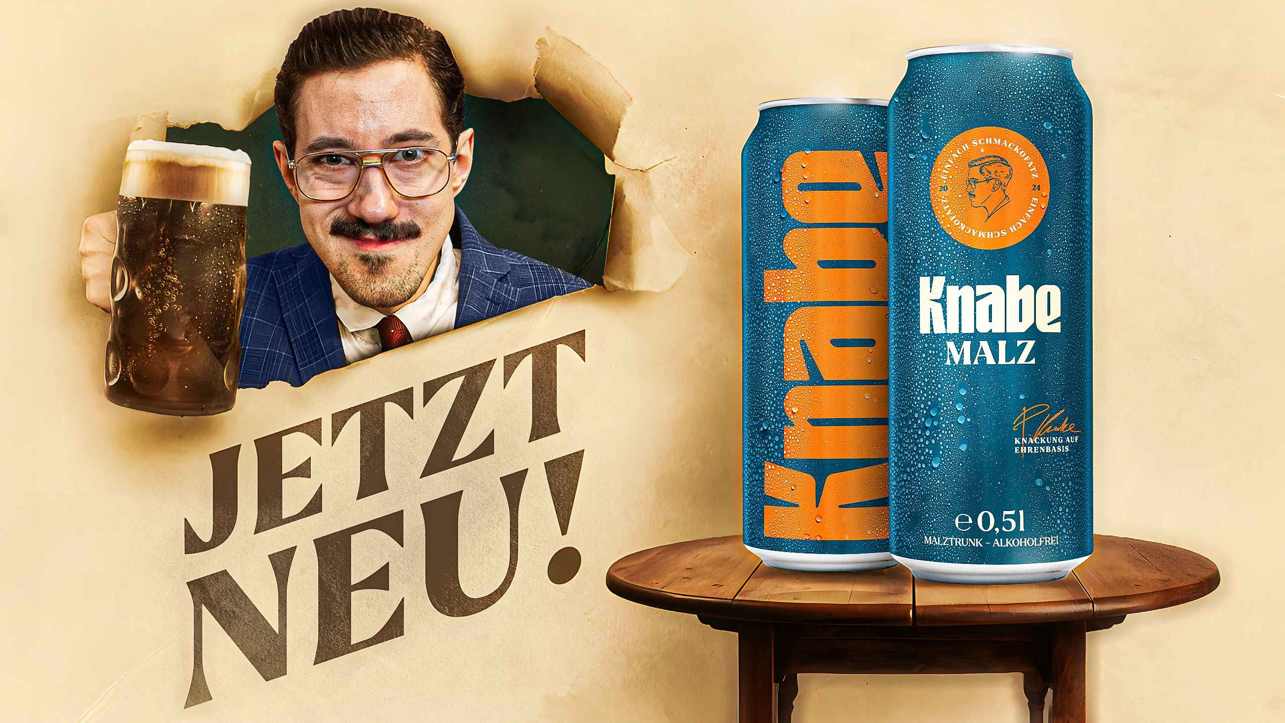 HandOfBlood und Krombacher starten Malztrunk-Marke "Knabe Malz"