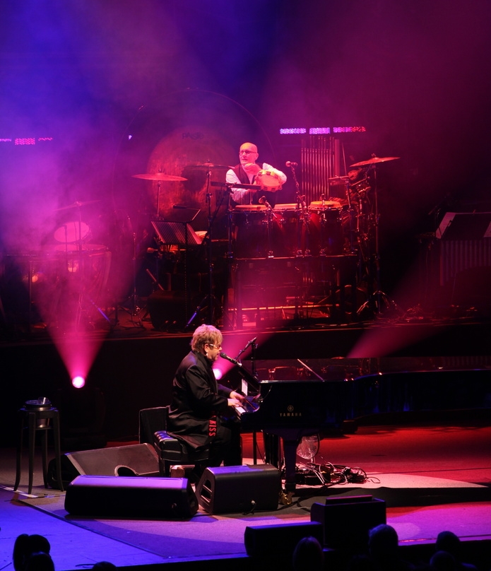 Im Dezember einmal in Deutschland: Elton John und Ray Cooper