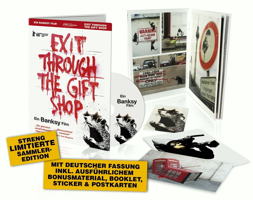 Die Limited Edition von "Exit Through The Gift Shop" kommt mit exklusiven Beilagen