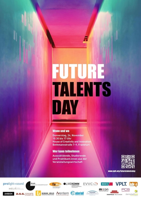 Weist auf den Future Talents Day hin: der Flyer zum Event