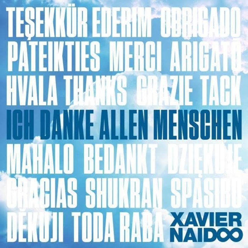 Wird von Sony Music vermarktet: Xavier Naidoos Single "Ich danke allen Menschen"
