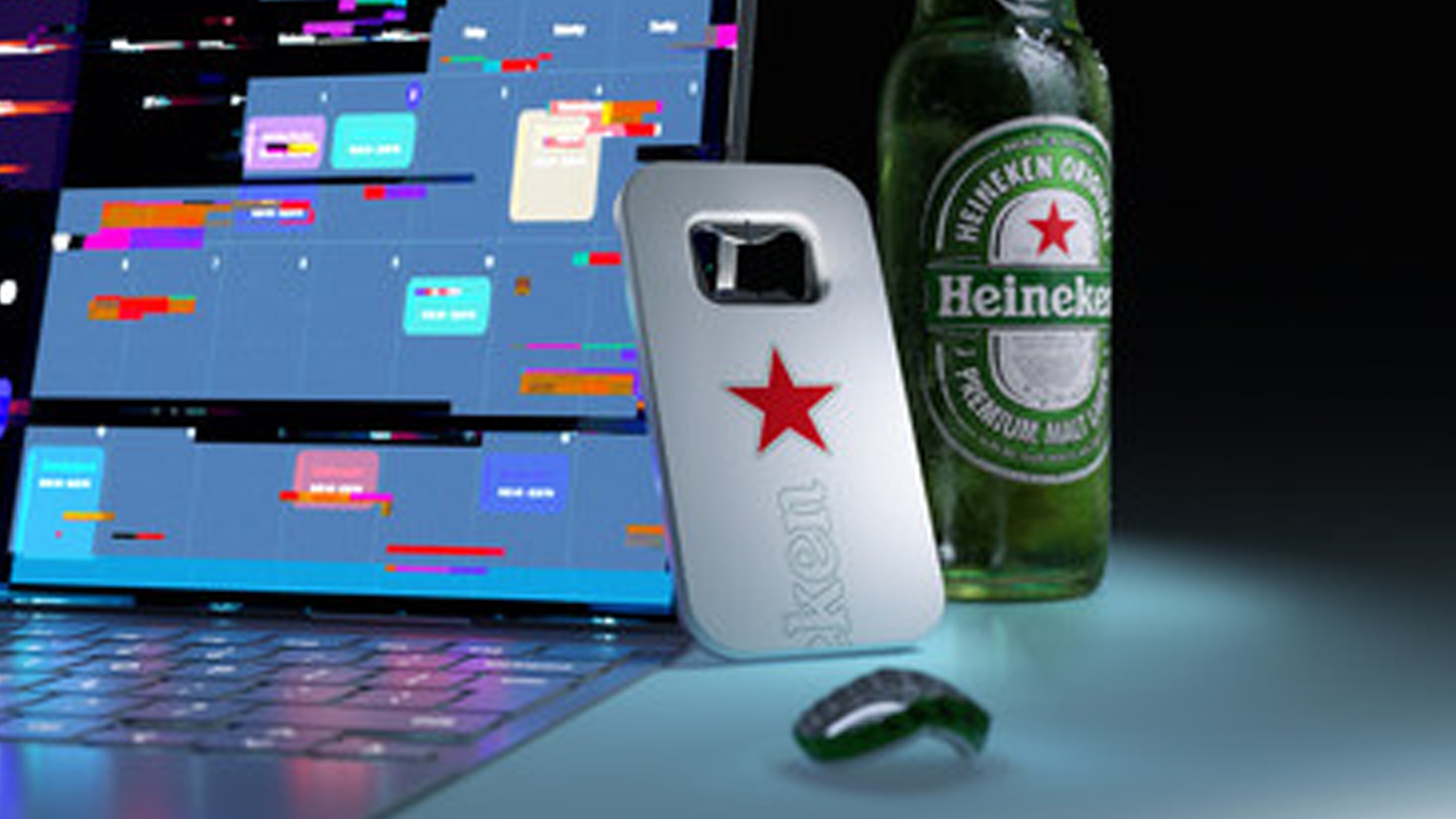 Mit einem Flaschenöffner schafft es Heineken, die Menschen vom Bildschirm auf die Party zu bringen –