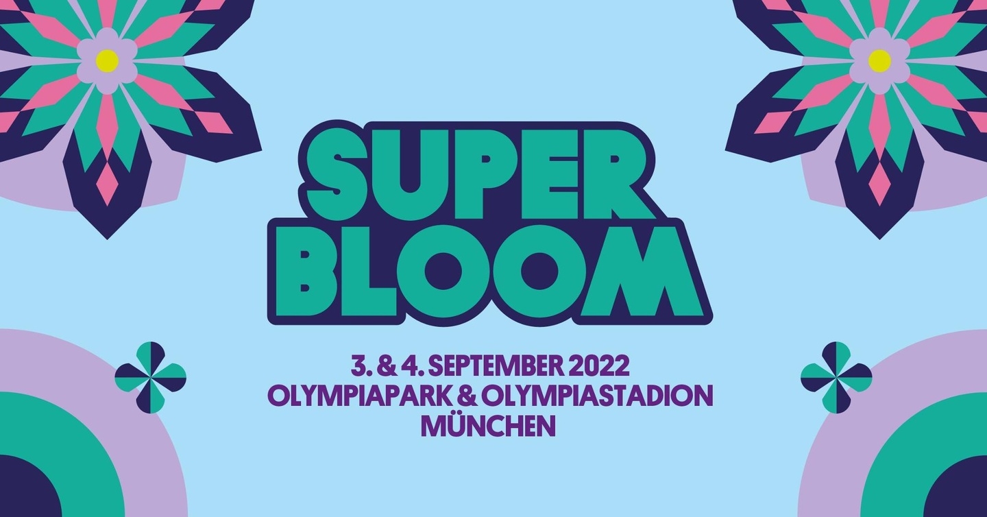 Aktualisiert mit dem neuen Datum für 2022: Plakatmotiv zum Superbloom-Debüt